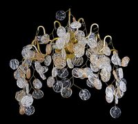 Настенный светильник Crystal Lux Tenerife AP2 Прозрачный Янтарный Золото — фото 2, Светильники