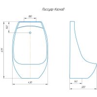 Писсуар Rosa Каскад 4620008196763 Белый с сенсором — фото 3, Писсуары