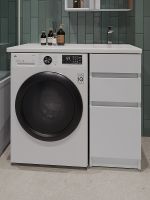 Тумба с раковиной Orange Sistema 100 R ST-40TUW+RAR Белая глянцевая — фото 2, Тумбы с раковиной