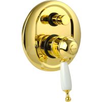 Смеситель для душа Migliore Oxford 19181 с термостатом Золото — фото 1, Смеситель для душа