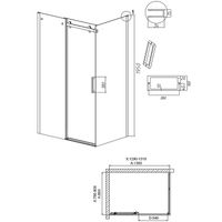 Душевой уголок Grossman Classic 130х80 120.K33.04.1380.21.00 профиль Черный матовый стекло прозрачное — фото 10, Прямоугольные душевые уголки