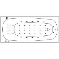 Товар: Акриловая ванна Whitecross Layla Slim 170x75 0122.170075.100.NANO.CR с гидромассажем - фото 9 Акриловая ванна Whitecross Layla Slim 170x75 0122.170075.100.NANO.CR с гидромассажем — фото 9, Ванны