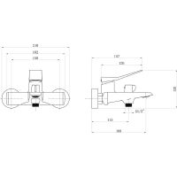 Товар: Смеситель для ванны beWash Ripple BVMM0BT135 Хром - фото 2 Смеситель для ванны beWash Ripple BVMM0BT135 Хром — фото 2, Смесители