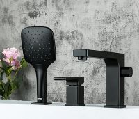 Смеситель на борт ванны Gappo G17-6 G1117-6 Черный матовый — фото 2, Смесители на борт ванны