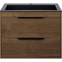 Тумба под раковину Vincea Chiara 2D 60 подвесная T.Oak арт-VMC-2C2600TO — фото 4, Тумбы под раковину