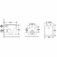 Унитаз Vincea Q-Line VT1-12T подвесной Белый с сиденьем Микролифт — фото 13, Подвесные унитазы