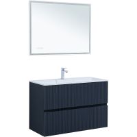 Тумба под раковину Aquanet Джейн 100 313304 подвесная Маренго — фото 7, Тумбы под раковину