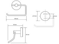 Держатель туалетной бумаги Bemeta Omega 104112042 Хром — фото 3, Держатели туалетной бумаги