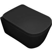 Унитаз Kerasan Tribeca 511431 подвесной Черный матовый без сиденья — фото 1, Унитазы