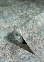 Обои Marburg Natural Opulence 33205 Винил на флизелине (0,7*10,05) Серый/Коричневый/Бирюзовый, Штукатурка — фото 3, Обои для стен