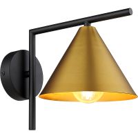 Настенный светильник Artelamp David Латунь матовая Черный арт-A7033AP-1BK — фото 3, Бра