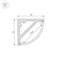 Профиль алюминиевый Arlight 019327 накладной Серебристый — фото 3, Профили для светодиодных лент