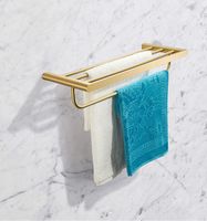 Полка для полотенец Milacio Ultra MCU.965.GD Брашированное золото — фото 3, Полки для полотенец