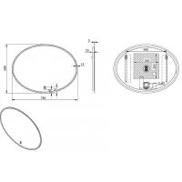Товар: Зеркало Esbano 78 ESMI2073RDO с подсветкой с сенсорным выключателем и подогревом - фото 3 Зеркало Esbano 78 ESMI2073RDO с подсветкой с сенсорным выключателем и подогревом — фото 3, Зеркала в ванную комнату