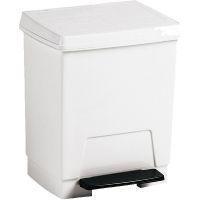 Ведро для мусора Nofer 14025.W Белое — фото 1, Мусорные ведра