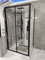 Товар: Душевая кабина Black&White Galaxy 8028000 с гидромассажем - фото 5 Душевая кабина Black&White Galaxy 8028000 с гидромассажем — фото 5, Душевые кабины