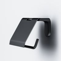 Держатель туалетной бумаги AM.PM X-Joy A84341422 с крышкой Черный матовый — фото 4, Держатели туалетной бумаги