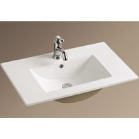 Раковина WeltWasser Deilbach 7506 70 10000003901 Белый глянец — фото 1, Раковины встраиваемые сверху