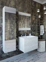 Тумба с раковиной Sanflor Чикаго 75 С16781 подвесная Дуб крафт белый — фото 2, Тумбы с раковиной