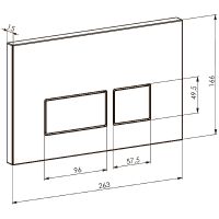 Товар: Клавиша смыва Boheme 664-GM Оружейная сталь - фото 2 Клавиша смыва Boheme 664-GM Оружейная сталь — фото 2, Комплектующие для душевого оборудования