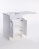 Тумба с раковиной Orange Sistema 110 L STD-110TUW+RAL Белая — фото 9, Тумбы с раковиной