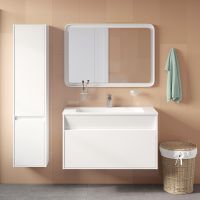 Тумба с раковиной Iddis Esper 100 ESP10W0i95K подвесная Белая — фото 9, Тумбы с раковиной