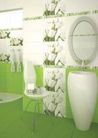 Керамический декор Azori Элара Верде триумф 583962001 20,1х40,5 см — фото 3, Керамическая плитка