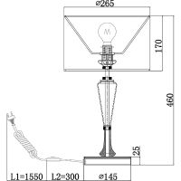 Товар: Настольная лампа Maytoni Neoclassic Alicante MOD014TL-01N Белая Никель Прозрачная - фото 5 Настольная лампа Maytoni Neoclassic Alicante MOD014TL-01N Белая Никель Прозрачная — фото 5, Настольные лампы