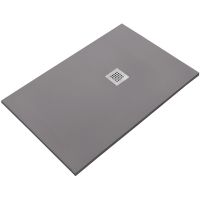Душевой поддон из искусственного камня Starohome Solid 120х80 1237480 Grey Matt — фото 1, Душевые поддоны