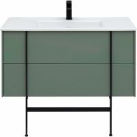 Тумба под раковину Allen Brau Reality 100 1.32007.CGM подвесная Олива матовая — фото 18, Тумбы под раковину