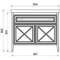 Товар: Комплект мебели для ванной ASB-Woodline Монте 100 Бежевый - фото 9 Комплект мебели для ванной ASB-Woodline Монте 100 Бежевый — фото 9, Комплекты мебели для ванной