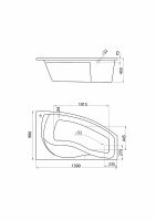 Товар: Акриловая ванна Santek Майорка 150 R без гидромассажа R - фото 4 Акриловая ванна Santek Майорка 150 R без гидромассажа R — фото 4, Акриловые ванны