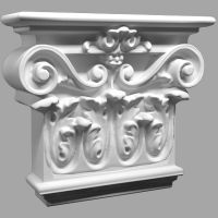 Капитель Decomaster 92815-2R 67x190x203 мм — фото 2, Лепнина