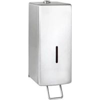 Диспенсер для жидкого мыла Nofer 03014.S локтевой Сатин — фото 1, Диспенсеры для жидкого мыла