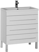 Тумба под раковину Aquanet Верона 75 178254 3 ящика Белая — фото 1, Тумбы под раковину