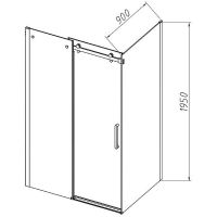 Товар: Душевой уголок Vincea Como-N 160x90 VSR-4CN9016CLB профиль Черный стекло прозрачное - фото 7 Душевой уголок Vincea Como-N 160x90 VSR-4CN9016CLB профиль Черный стекло прозрачное — фото 7, Прямоугольные душевые уголки
