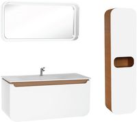 Товар: Шкаф пенал Creavit Pion 40 PN2160.02.BDM подвесной Белый Дуб - фото 3 Шкаф пенал Creavit Pion 40 PN2160.02.BDM подвесной Белый Дуб — фото 3, Пеналы для ванной комнаты