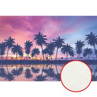 Фреска Ortograf Relax 34261 Фактура флок FLK Флизелин (4*2,7) Черный/Розовый/Голубой, Небо/Море/Пейзаж — фото 1, Фрески