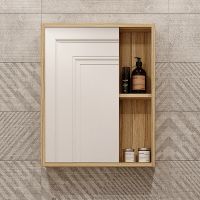 Товар: Зеркальный шкаф DIWO Углич 50 UGL.Z.50/P/M Светлое дерево - фото 2 Зеркальный шкаф DIWO Углич 50 UGL.Z.50/P/M Светлое дерево — фото 2, Мебель для ванной