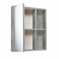 Товар: Зеркальный шкаф Runo Эко 52 00-00001184 Серый бетон - фото 2 Зеркальный шкаф Runo Эко 52 00-00001184 Серый бетон — фото 2, Зеркальные шкафы в ванную