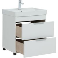 Товар: Тумба под раковину Aquanet Ирис new 60 310152 Белая глянцевая - фото 4 Тумба под раковину Aquanet Ирис new 60 310152 Белая глянцевая — фото 4, Тумбы под раковину