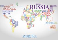 Фреска Ortograf Карты мира 5992 Фактура флок FLK Флизелин (3,9*2,7) Серый/Разноцветный, Карты/Надписи — фото 2, Фрески