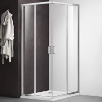 Душевой уголок Aquatek 90х90 AQ ARI KV 09020CH профиль Хром стекло прозрачное — фото 1, Душевые уголки