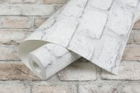 Обои Артекс The Best 2 10099-01 Винил на флизелине (1,06*10,05) Белый/Серый, Кирпич — фото 3, Обои для стен