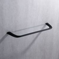 Стеклянная полка Abber Nord AA1555B Черная матовая — фото 2, Полки для ванной и душа