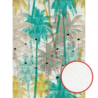 Фреска Ortograf Oasis 32772 Фактура бархат FX Флизелин (2*2,7) Разноцветный, Деревья/Геометрия — фото 1, Фрески