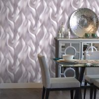 Обои Solo Ice Flame SL8587-12 Винил на флизелине (1,06*10) Сиреневый, Абстракция — фото 2, Обои для стен