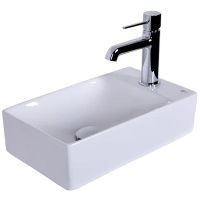 Раковина Orange 38 L B05-375LW Белая глянцевая — фото 1, Мини-раковины