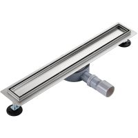 Душевой лоток Ростовская Мануфактура Сантехники РМС ТЛ-02-70х7 с решеткой под плитку — фото 1, Душевые лотки