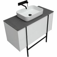 Тумба под раковину Allen Brau Reality 100 1.32007.WM подвесная Белая матовая — фото 49, Тумбы под раковину